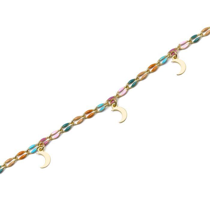 Bracelet - Luxenter - Liesi - Argent 925 - finition or 18k - Laque multicolfinition ore
