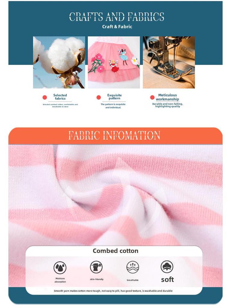 European and American Sleeveless Knitted Summer Princess Skirt for Girls