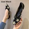 Women's Fashion Lady's Office Driving Shoes Casual Loafers Flats Pointed Toe Shoes Leopard Slip-On Shoes Flat Bottom Knitted Soft Bottom