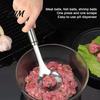 Handheld Meatball Mold Stainless Steel Maker Spoon, Non-Stick Meat Baller Tool, Ergonomic Handle Rice Ball Shaper Uniform Round Meatballs for