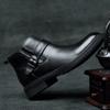 FashionFashion Luxury Brand Chelsea Boots Men Soft Genuine Leather Ankle Boots British Style Men's Footwear High Quality Business Shoes