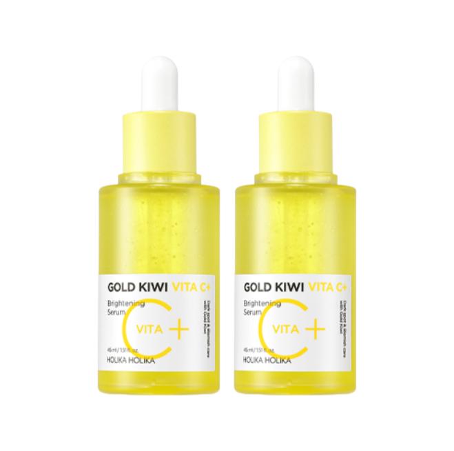 HOLIKA HOLIKA Gold Kiwi Vita C+ Осветляющий уход за кожей  (Тонер 150 мл, сыворотка 45 мл, тонер-диски 80 листов) (12 вариантов)