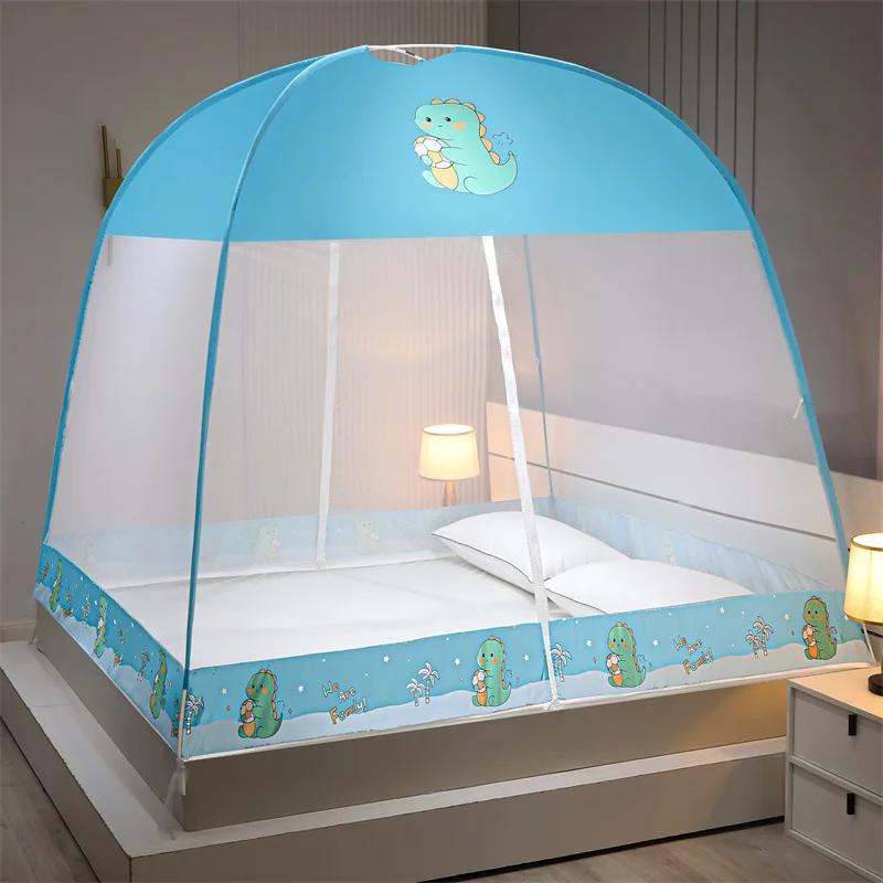 Foldable Bunk Mesh Net Breathable Mosquito Net Simple Yurt Mosquito Net Portable Camping Tent Single Double Bed Canopy for Adult