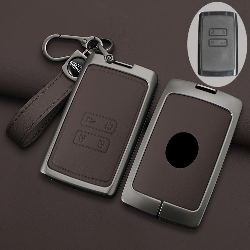 Для Renault Captur Koleos Kadjar Zoe Arkana Espace Clio Megane Grand Scenic Sandero Dacia Duster Card цинковый сплав автомобильный ключ чехол