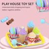 Play House Ice Cream Counter Playset Puzzle Dessert Checkout Counter Toy  Toddler Kids