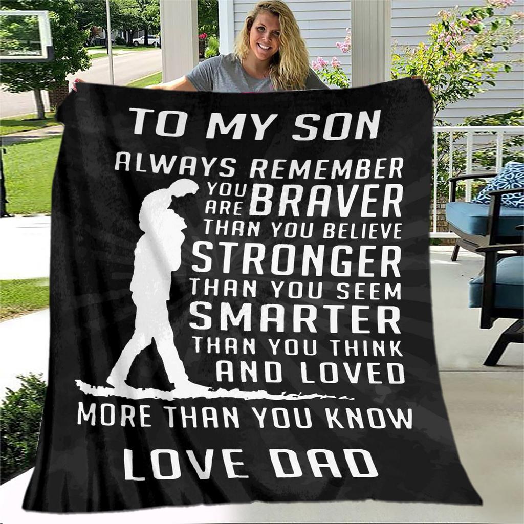 Моей дочери сыну подарок в виде письма HD одеяло, мягкое одеяло для дома, спальни, кровати, дивана, пикника, путешествия, офиса, одеяло, детское одеяло