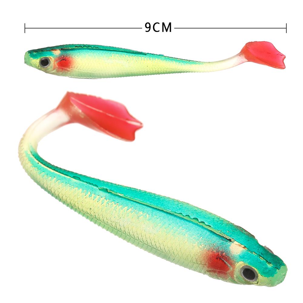 5 шт./лот карп искусственный 9 см 5 г червь рыболовные приманки силиконовые свимбейт мягкая приманка