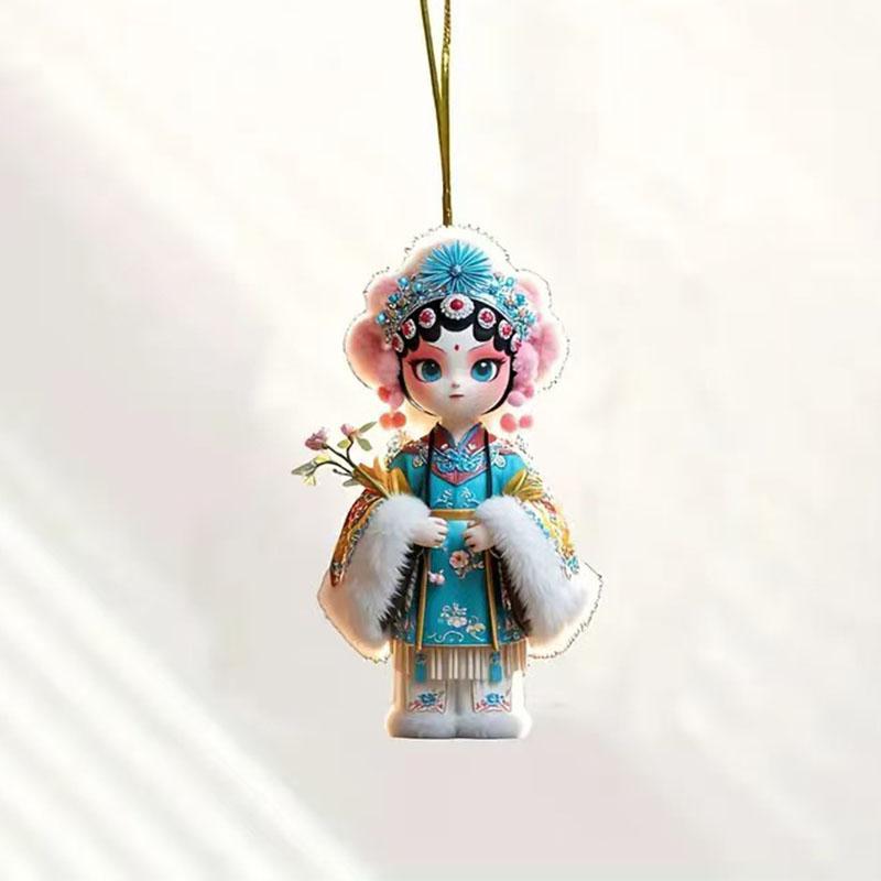 New Cute Little Fairy Pendant Acrylic Keychain Car Pendant Children's Toy Gift Wholesale
