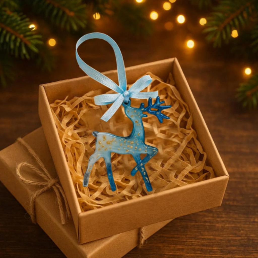 Christmas Acrylic Christmas Tree Pendant, Beautiful Blue Tranquil Shape, Special Christmas Ornaments, Suitable For Gifts For Friends And Classmates