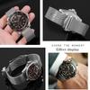 Для Omega 007 Миланский ремешок для часов морской конёк 300 безупречный смерть Обсерватория ревень пчела стальной браслет 20 мм Ремешки для часов