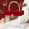 Retro Transparent Gift Box Acrylic Gift Box  Wedding Souvenirs Party Candy Packaging
