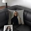 KKim KardashianN Star Cushion Cover Natural Linen Organic Fabric DoubleSided Printing Sofa Home Decor Gift Pillow Case