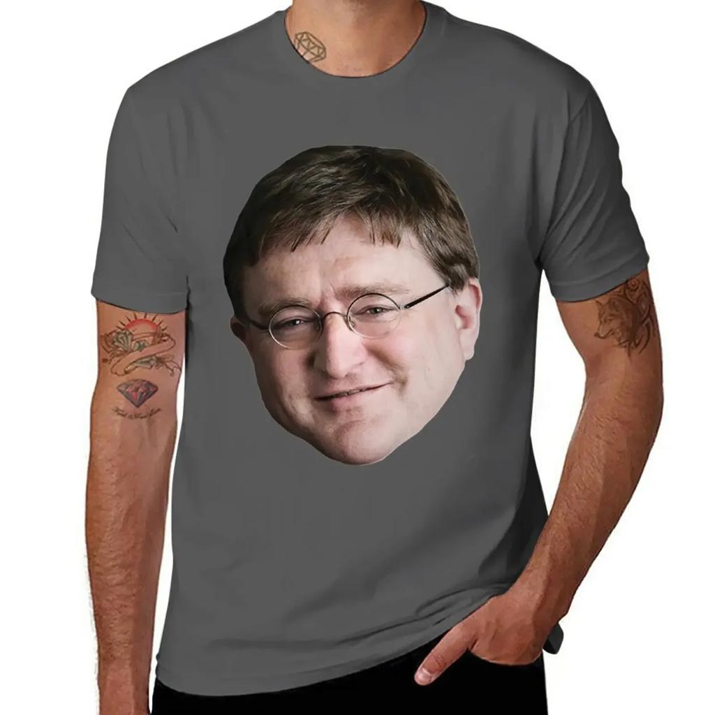 Gaben Gabe Newell Meme Tshirt Customs Design Your Own Korean Fashion Sublime Unisex T Shirt
