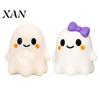 Stress Relieving Toy Halloween Bow Ghost Squeeze Toy, Relief Cartoon Sensory Anxiety Soft Stretchy Party Favors for Adults Kids Fidget Balls