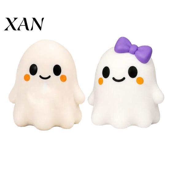 Stress Relieving Toy Halloween Bow Ghost Squeeze Toy, Relief Cartoon Sensory Anxiety Soft Stretchy Party Favors for Adults Kids Fidget Balls