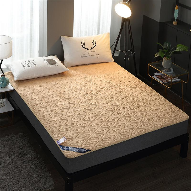 Водонепроницаемый стеганый матрас, однотонный жаккардовый дышащий простынь, защитный чехол для кровати, пылезащитный чехол для матраса, универсальный