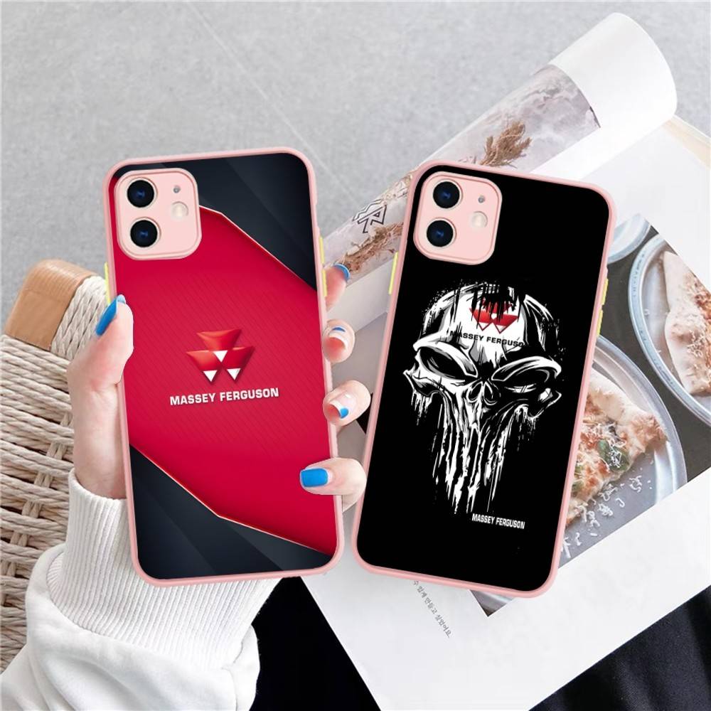 Massey Ferguson Для IPhone 11 12 13 14 15 16 Pro Max Plus X XS MAX Ударопрочный Матовый Задний Чехол