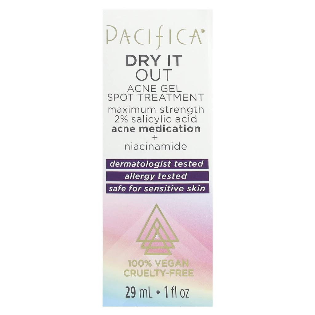 Pacifica Dry It Out, точечный гель для лечения акне, максимальная эффективность, 1 жидкая унция (29 мл)