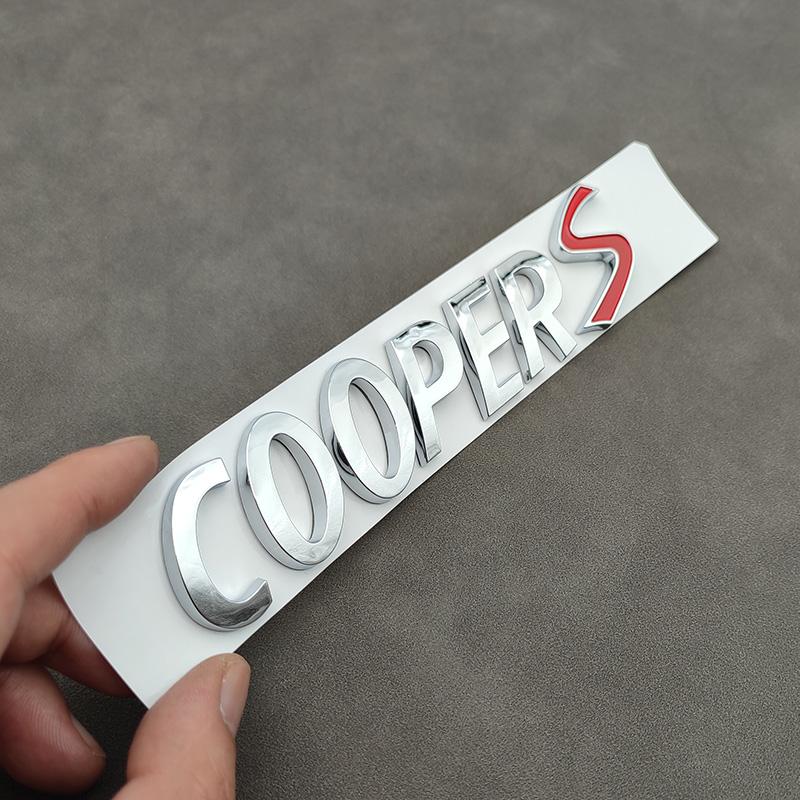 3D ABS Черный Логотип Cooper S Буквы Значок на Багажник Автомобиля Для R55 R56 F56 R50 R52 F55 JCW R53 Cooper S Наклейка Аксессуары