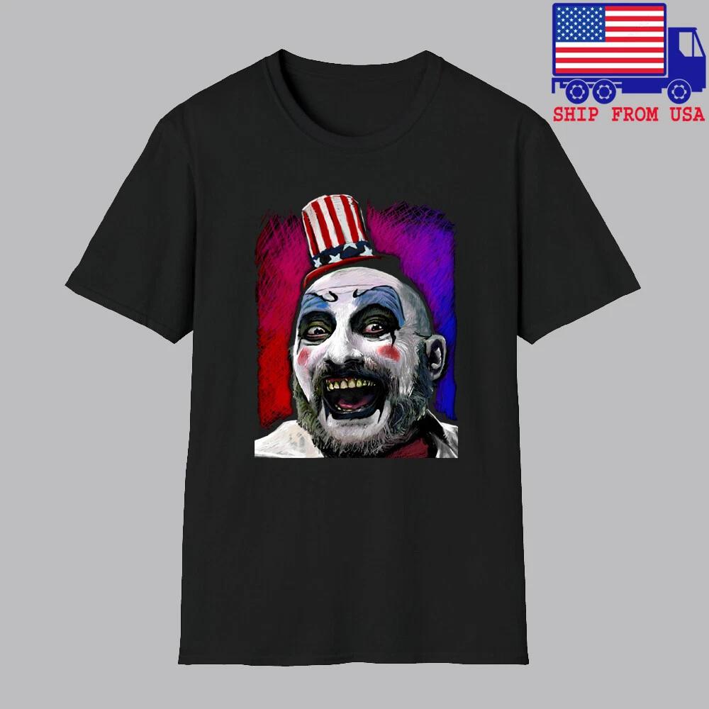 Captain Spaulding The Devil's Reject Corps Men's Black Size S-5XL