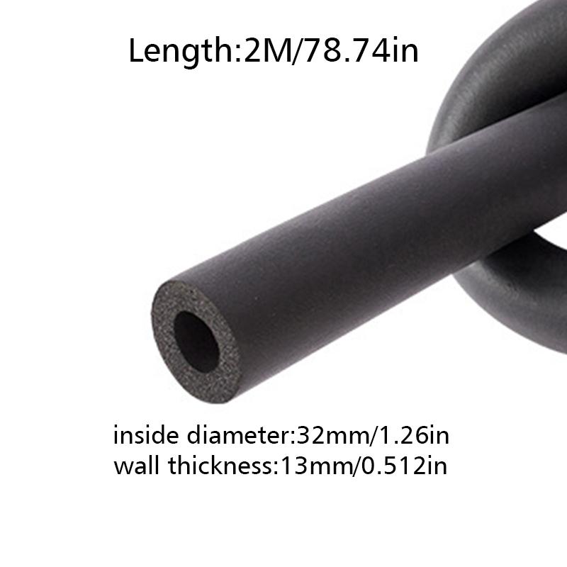 1.8/2М труба из губчатой резины ППР Теплоизоляция Держатель трубопровода Пенопластовая трубка для кондиционирования воздуха Защитная гильза для наружных труб