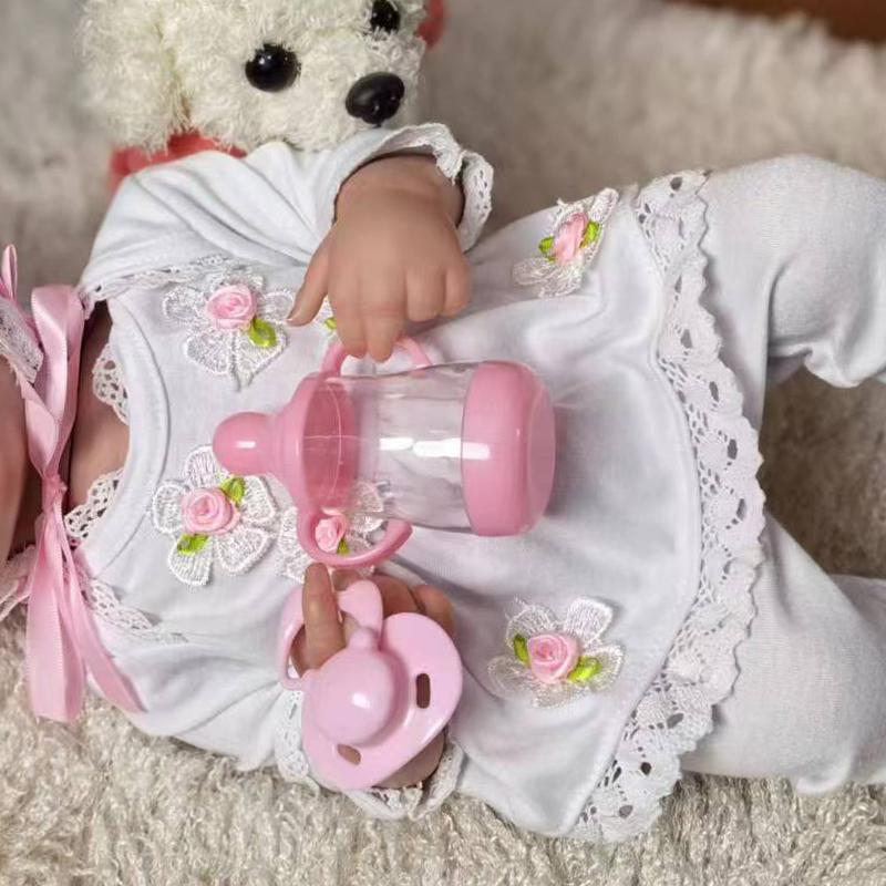 KEIUMI 20-дюймовая полностью силиконовая виниловая кукла реборн с кровеносными сосудами, модная детская кукла-сопровождающая, спящая Bebe Reborn