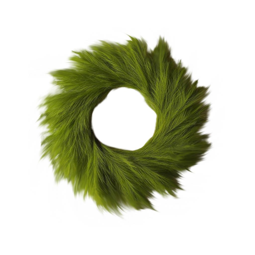 Simulation Of Frost Grass Vine Circle Bottom With Green Plants, Water Grass Vine Circle Flower Wreath, Without Battery
