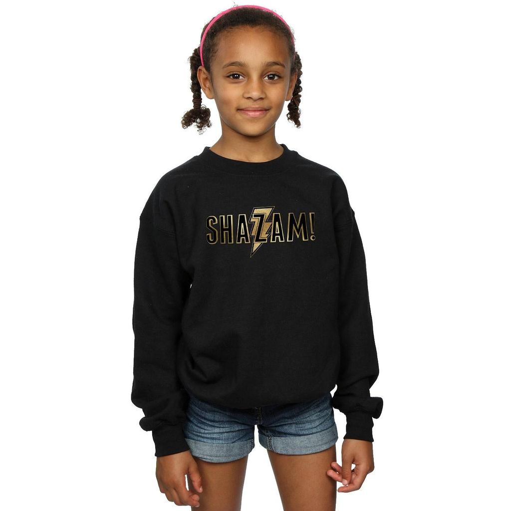 DC Comics Girls Shazam Text Logo Sweatshirt