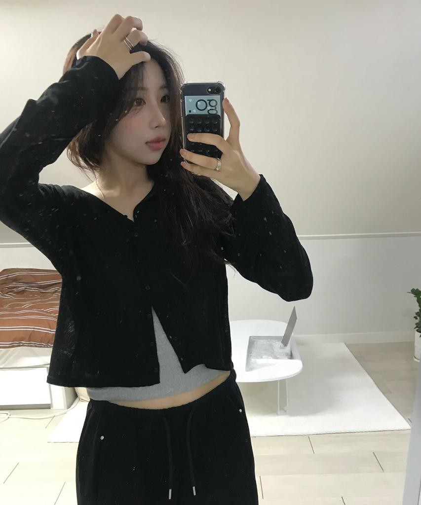 Mixxo [Базовый] Летний Прозрачный Кардиган_Miwckg520T