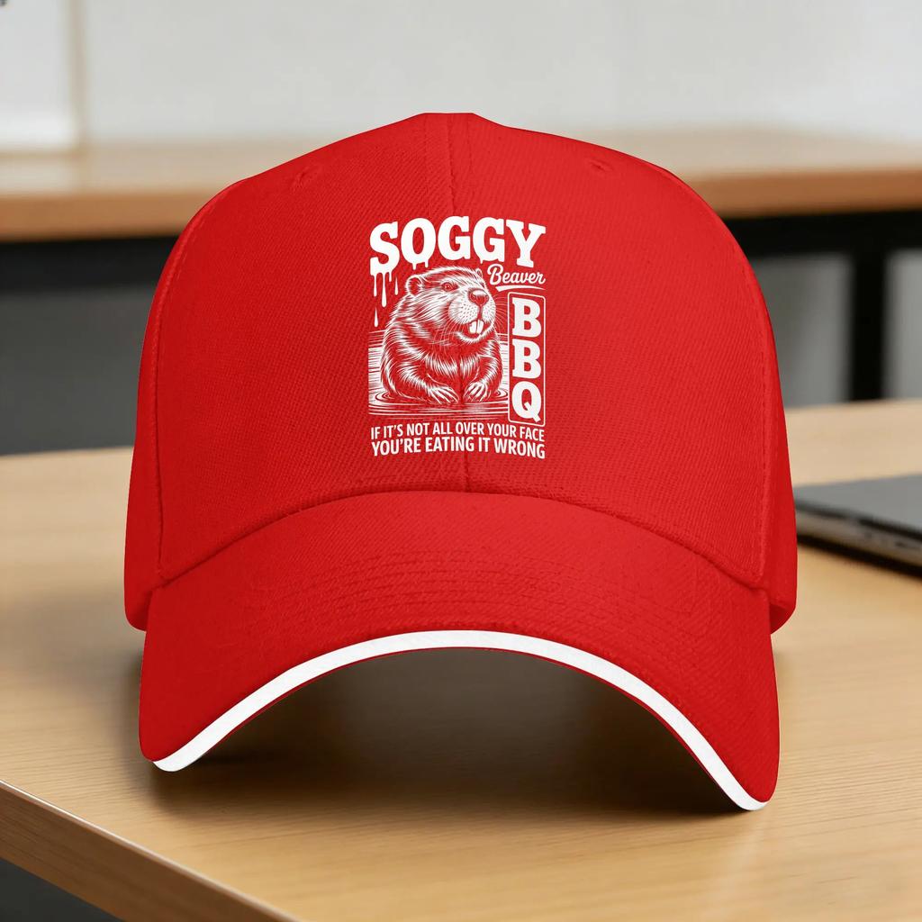 Summer Casual Baseball Cap Soggy Beaver BBQ Funny Steak Party Outdoor Sports Hip Hop Hats For Women Unisex Sun Trendy Snapback Cap