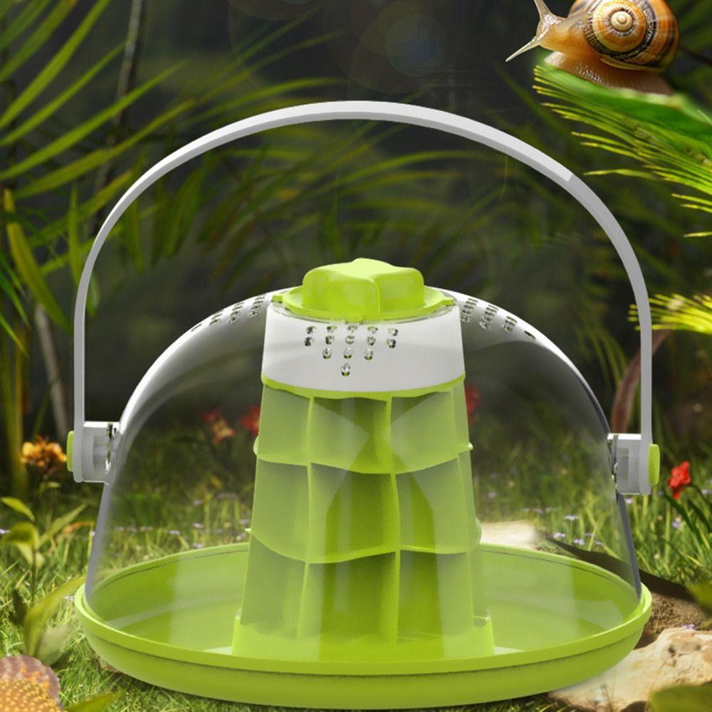 Breathable Snails Breeding Tank Removable Reptile Habitat Cage Mini Pet House Small Insect
