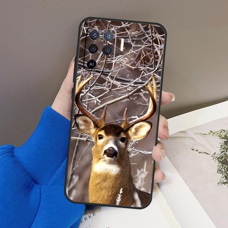 Камуфляжный чехол с изображением оленя для OPPO A5 A9 A31 A53 2020 A53S A1K A15 A16 A52 A72 A92 A83 A91 A54 A74 A94, чехол