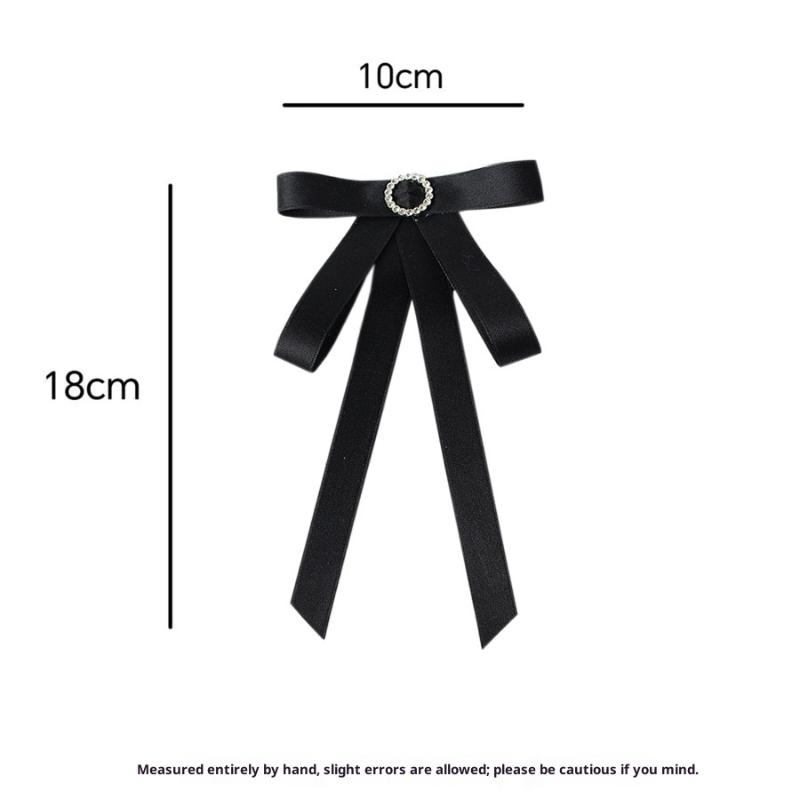 Черная бабочка со стразами, броши-бантики для женщин, корсаж для воротника рубашки, ювелирные изделия, одежда и аксессуары