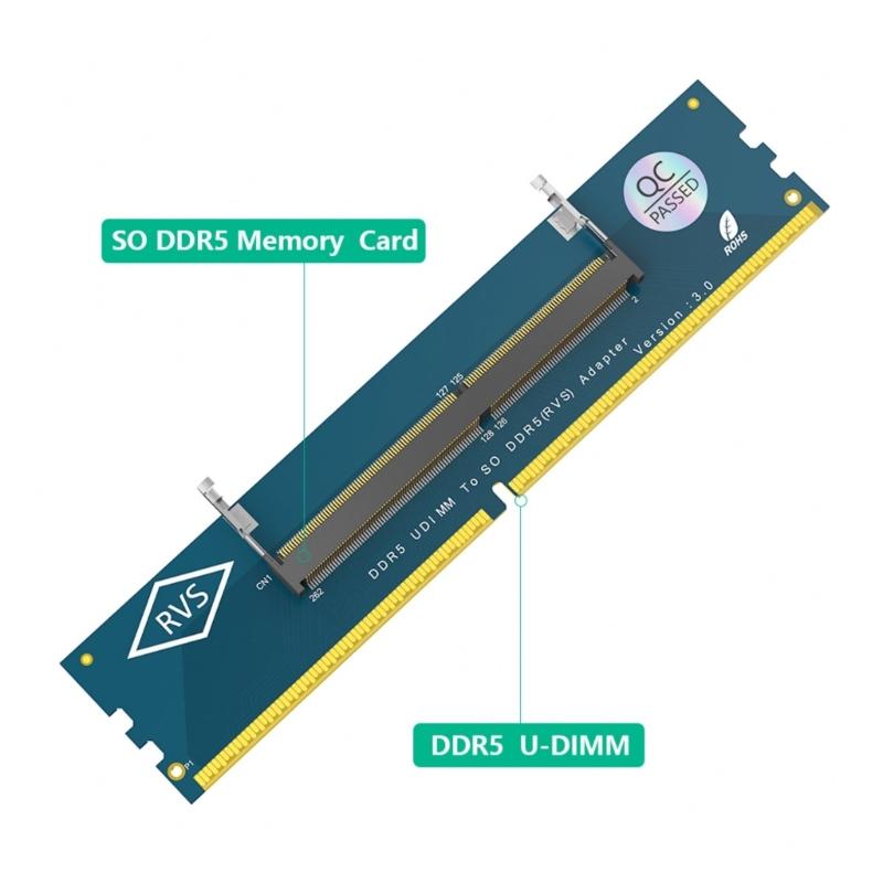 Компьютерный адаптер SO DDR5 к DDR5 DIMM Тестер высокочастотной памяти Плата-конвертер
