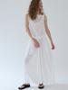 GRIDAJ Flare Wide Elastic Waist Pants [White]