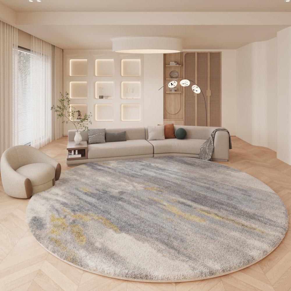 Nordic Simple Modern Round Carpet for Living Room, Study, or Bedroom