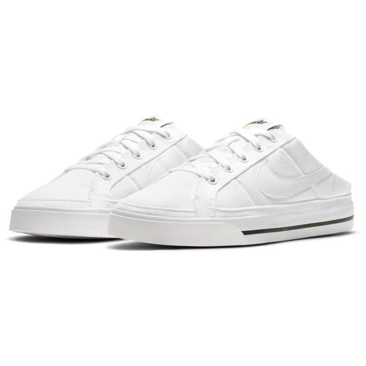 Nike Белые женские кроссовки Court Legacy Mule Black Gum-Light-Brown DB3970-100