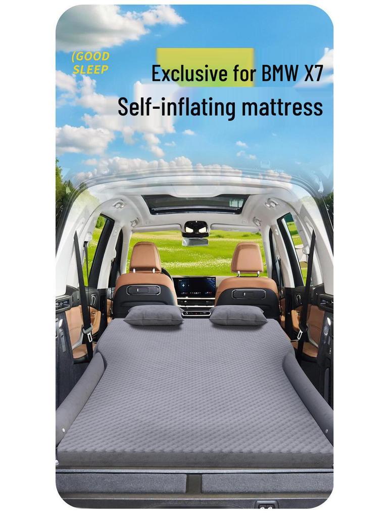 BMW X7 Car Bed: Inflatable Rear Seat Mattress & Trunk Sleeping Pad