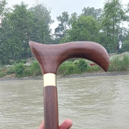 91.44 Cm Handcrafted Foldable Wooden Walking Stick Cane Gift for Him, Her, Father, Mother, Grandmother, Grandfather
