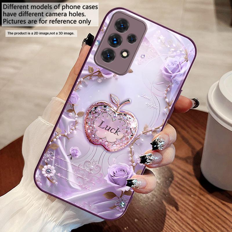 Счастливая и Романтичная Любовь Для Samsung A73 72 71 A70 56 55 54 A53 52 51 50 42 A35 A34 33 32 31 26 25 24 23 22 30 стеклянный чехол для телефона