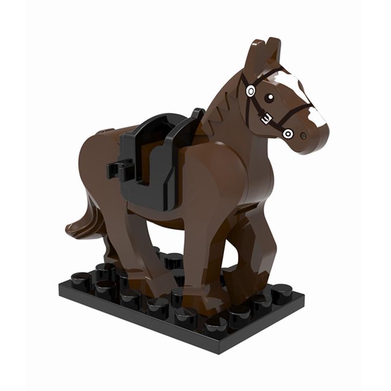 Животные Милые Овца Коза Корова Свинья Собака Курица Домашний скот Фигурки MOC Строительные блоки Игрушки для детей Подарки Сделай сам Игрушка Часть животного