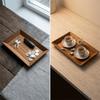 Solid Wood Cake Dessert Dish Anti-slip Edge Pastry  Tray Easy To Move Snack  Plate  Food Serving