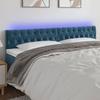 VidaXL LED Headboard Bedroom Furniture Double Bed Accessory Head of Bed Frame Interior Dark Blue 3122018
