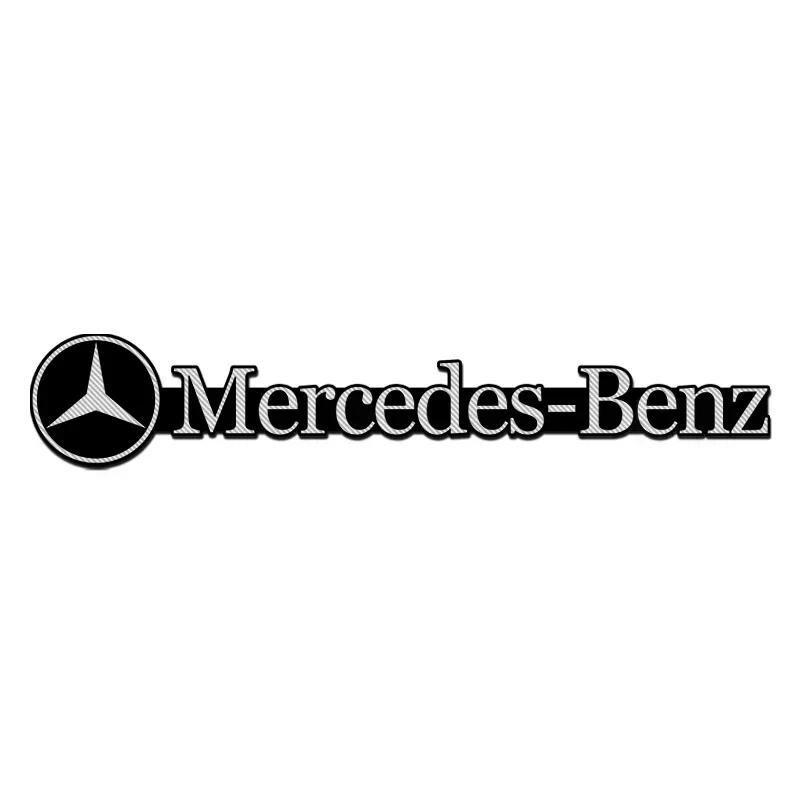 VCJ1 4pcs Car 3D metal Aluminum audio decorate Emblem Stickers for Mercedes-Benz W210 W211 W212 W221 W222 A C E G S R CLS CLA CLK SLK