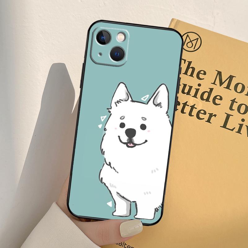 Samoyed Puppy Case For iPhone 13 14 Pro Max 11 12 Mini 6S 7 8 Plus SE 2020 2022 X XR XS MAX Cover Coque