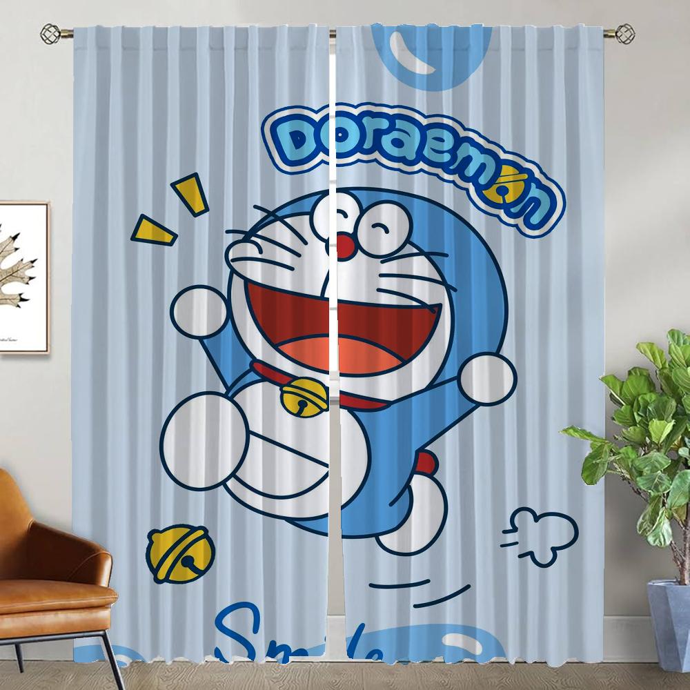 Тюль для спальни Doraemones Занавеска для гостиной Хэллоуин Украшение Кухонные занавески 2 штуки Шторы Домашний интерьер