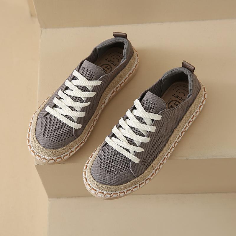 Сетчатые женские лоферы, старые пекинские тканевые туфли, женские летние тонкие повседневные универсальные туфли на плоской подошве для ленивых рыбаков