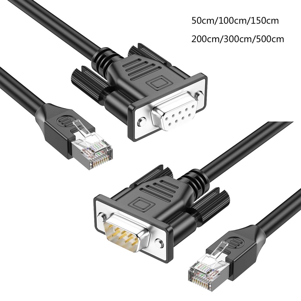 RJ45 - DB9 RS232 отладочный кабель папа - мама / папа удлинитель провод для маршрутизатора коммутатора последовательного порта управления