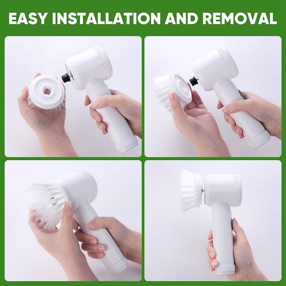 IPX6 Waterproof Electric Cleaning Brush Rechargeable Electric Spin Scrubber Shoe Cleaning