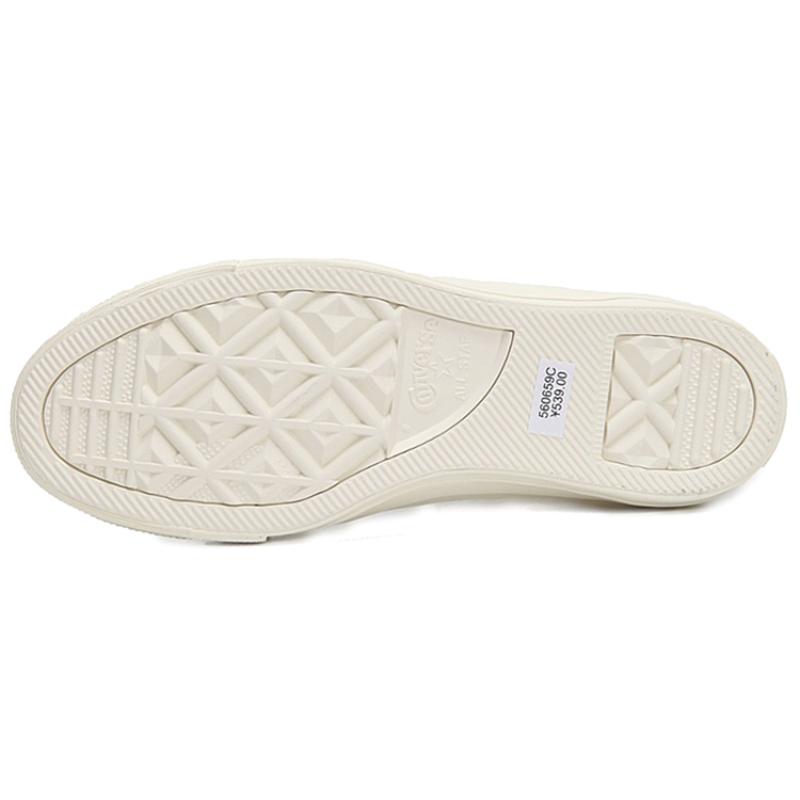 Converse All Star Шнуровка Нескользящие Износостойкие Низкие Кеды Женские Бежевые